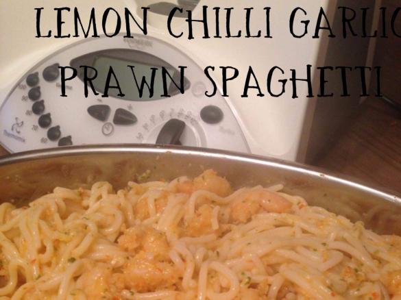 Lemon chilli garlic prawn pasta