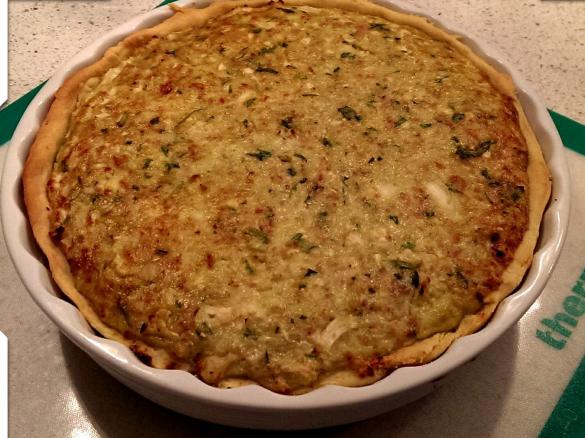 Cauliflower, Bacon & Parmesan Quiche