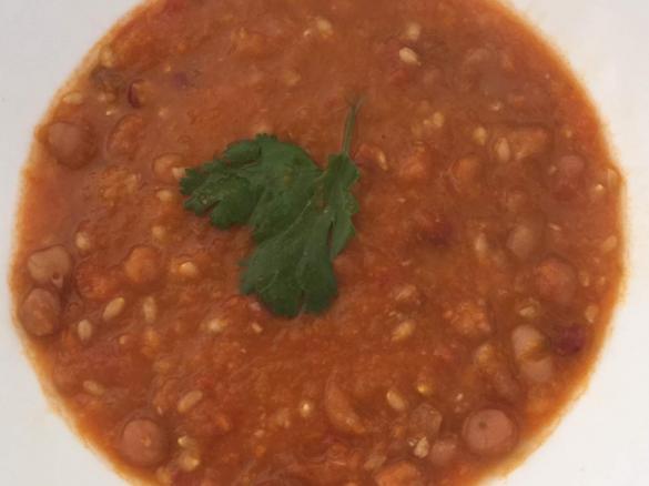 Bean and barley soup