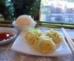 Steamed Prawn and Chicken Dumplings