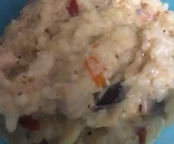 Chicken, mushroom & sundried tomato risotto