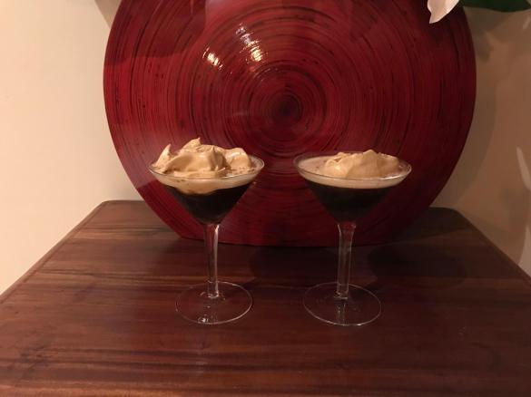 Expresso Martini with Dalgona Coffee whip