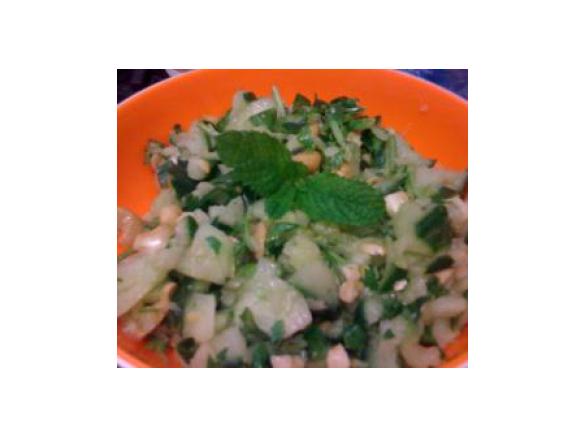 Cucumber, Ginger and Cashew Salad