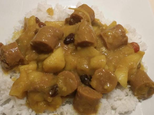Shellbell's Curried Sausages