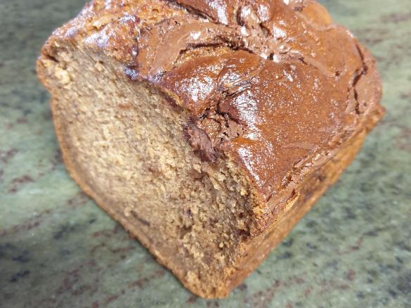 Banana coconut and nutella bread