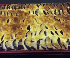 Yeast Cake with Creme Fraiche topping