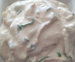 RAW Cashew Sour Cream with Chives Dip