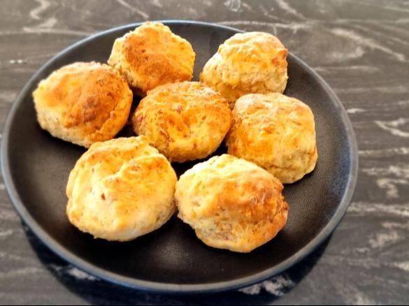 Cheese, Bacon and Onion Scones
