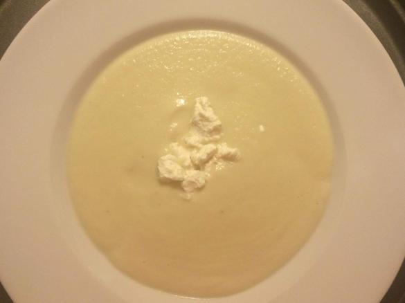 Blue Cheese Cauliflower & Pear Soup