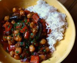 Iranian Eggplant and Chickpea Stew