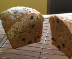 Banana cranberry oat bread