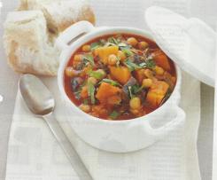 Sweet Potato, Chickpea & Eggplant Hotpot