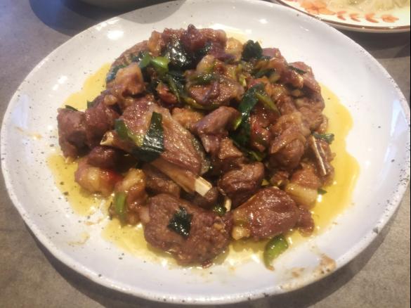 Leek Cumin lamb cutlet