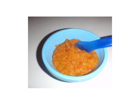 Red lentils and sweet potato