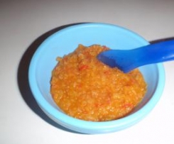 Red lentils and sweet potato