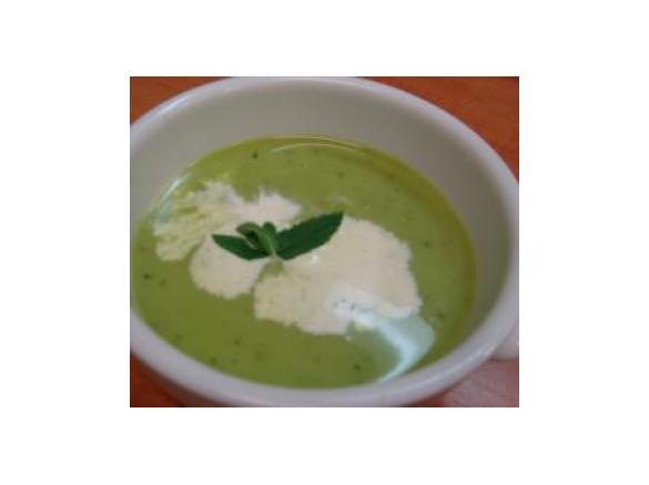 Iced Pea and Mint Soup