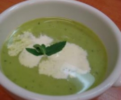 Iced Pea and Mint Soup