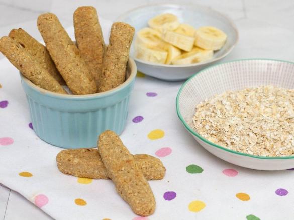 Banana Oat Baby Rusks