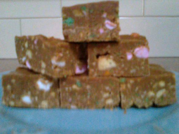 Chocolate Peppermint Crisp Slice