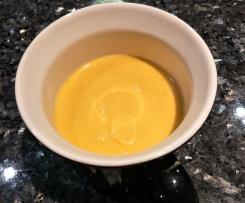 Pumpkin, lime & coconut soup