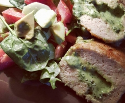 Cheesy Spinach Stuffed Chicken