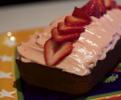 Strawberry Red Velvet Cupcakes