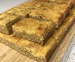 Caramilk cream cheese blondies