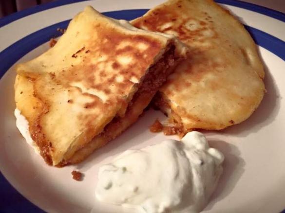 Simple Lamb and Spinach Gozleme