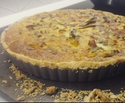 Smoked Trout, Pumpkin, Feta & Sage Quiche