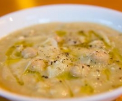 Chickpea and leek soup