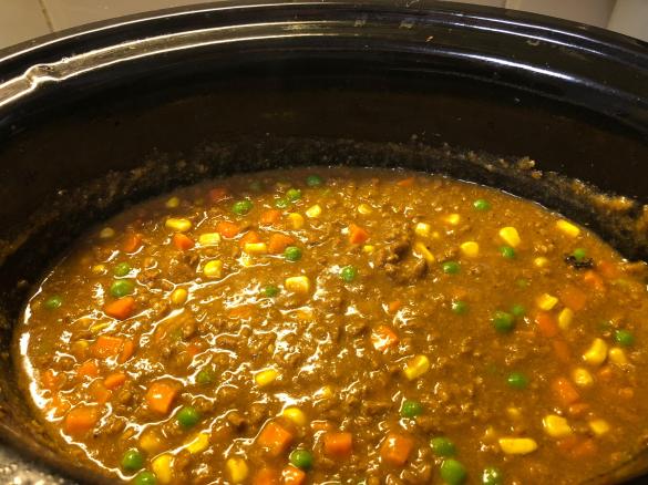 Slow Cooked Curried Mince