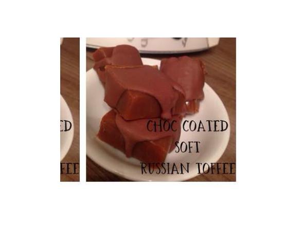 Thermonat's choc coated soft Russian toffee