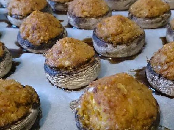 vegan mushroom bake.