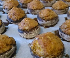 vegan mushroom bake.