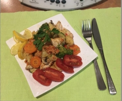 Chicken, Pasta & Capsicum, Sundried Tomato Dip