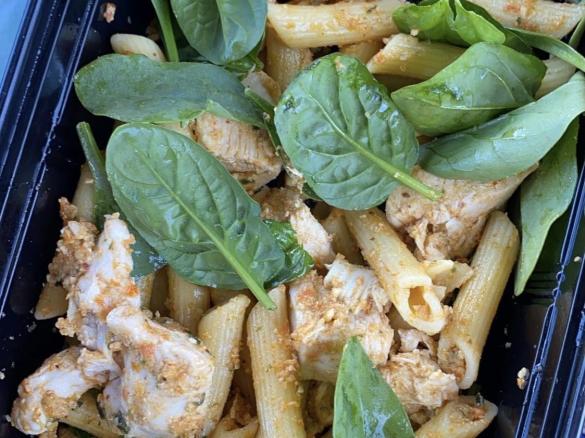 Sundried Tomato and Basil Chicken pasta salad