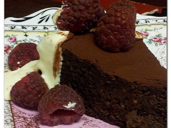 Out from the Dark-Chocolate Mushroom Cake