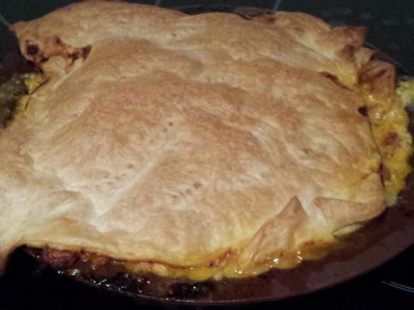 Honey mustard chicken family pie