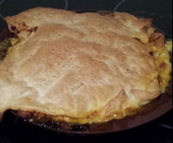 Honey mustard chicken family pie