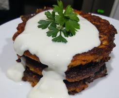 Quick & Versatile Vegetable Fritters with Yoghurt Dressing