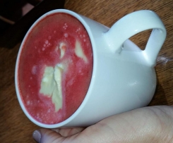 Red Velvet Hot Chocolate Drink