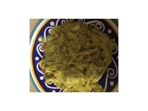 All in 1 Creamy Pesto Chicken Pasta