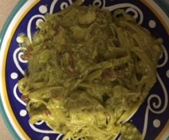 All in 1 Creamy Pesto Chicken Pasta