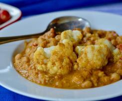 Chickpea and cauliflower curry
