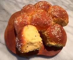 Sweet potato and mixed seed rolls