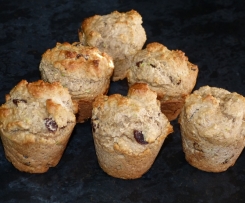 Diabetic Banana, Sultana and Apple Muffins