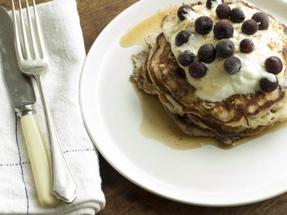 Apple & Blueberry Pancakes