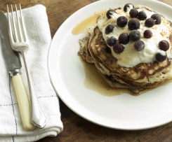 Apple & Blueberry Pancakes