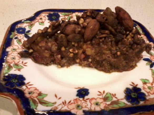 Plum & Apple Crumble Cake - Raw 