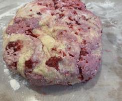 Raspberry & Coconut Scones